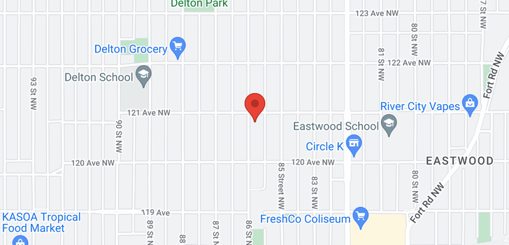 map of 12041 86 ST NW